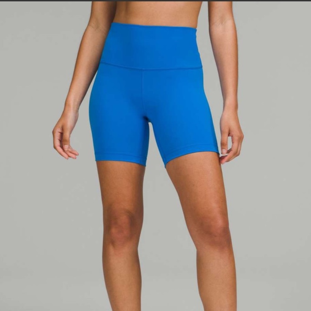 Lululemon Wunder Train High-Rise Short 6" in Poolside